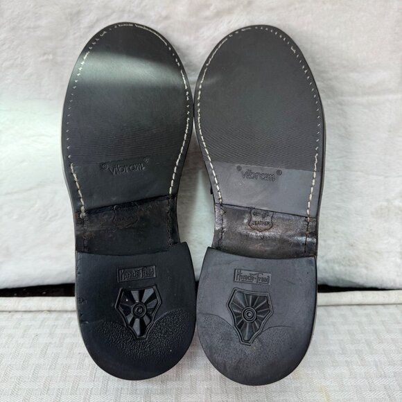 Mens Leather Penny Loafers Size 7.5 D Vibram Sole slip -On main image 4